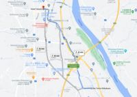 Walk 3km from Sky Terme Shibukawa to Hotel Tatsumi