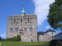 honoring Norsemen in Bergen, Norway