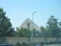 pyramids from bus