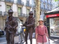 army guys on La Rambla