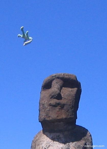 Francois over moai