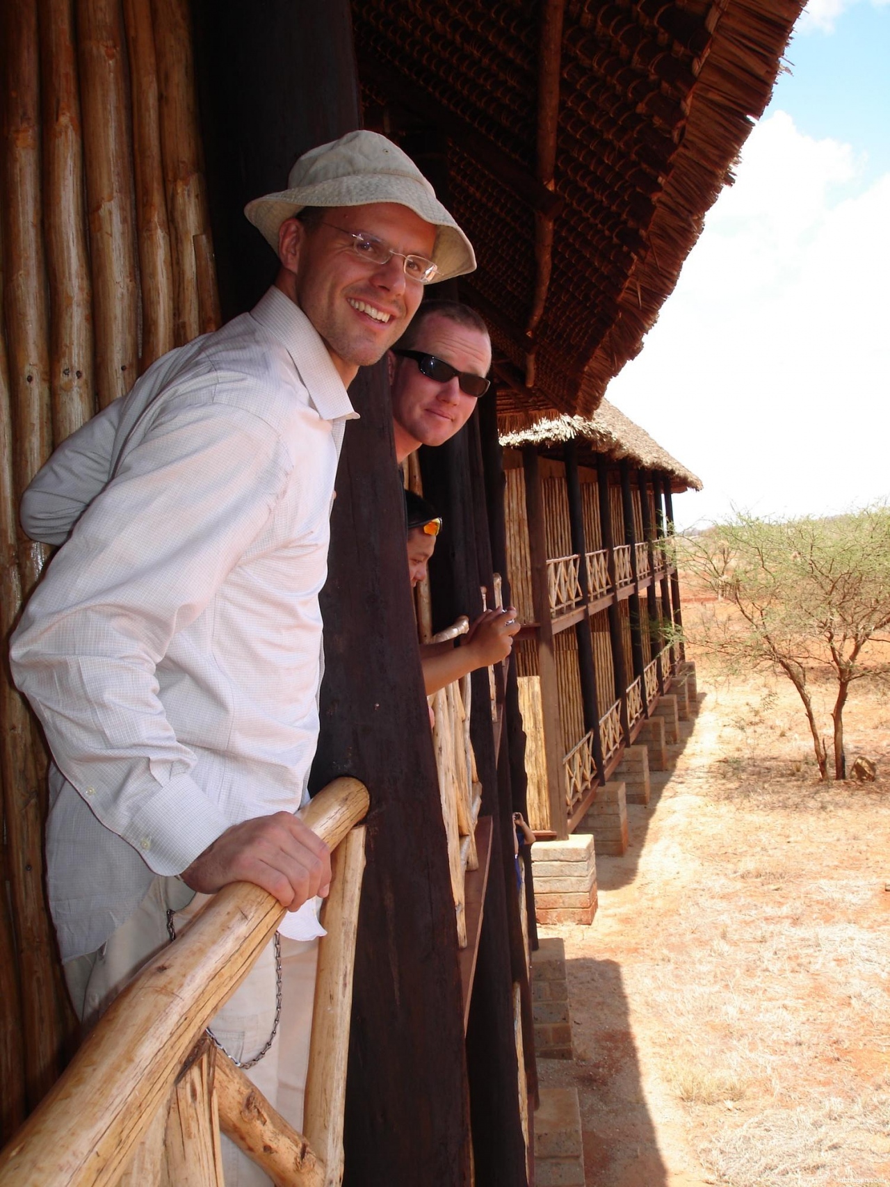 Rob and Nick at the lodge
