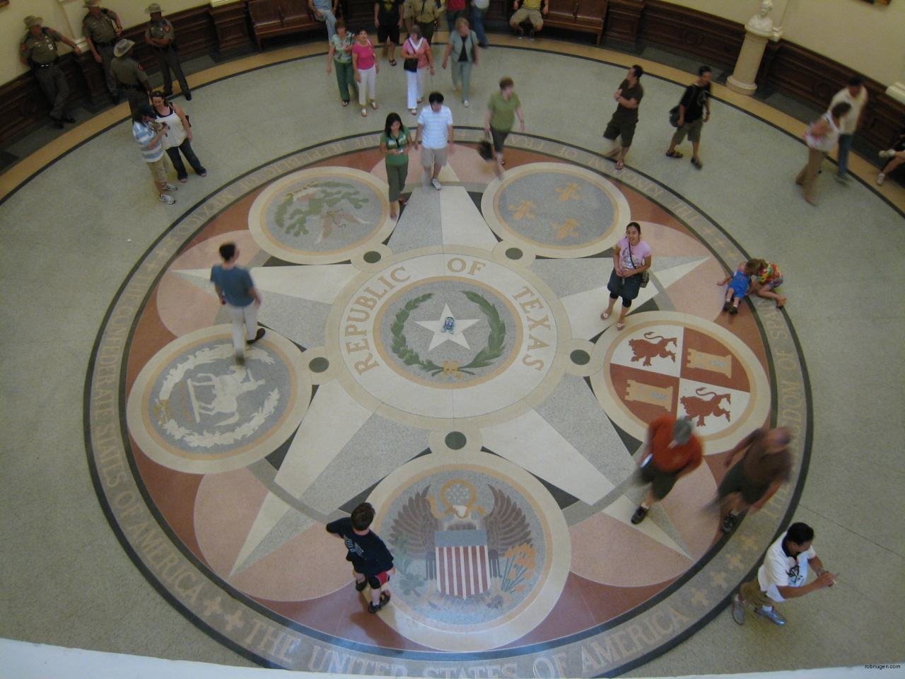 Ami and Francois floor of Texas Capitol - 3
