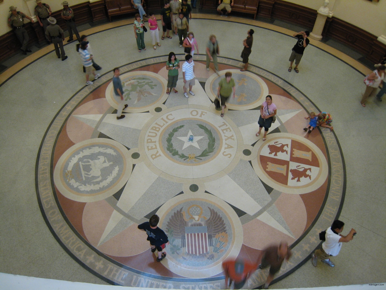 Ami and Francois floor of Texas Capitol - 4