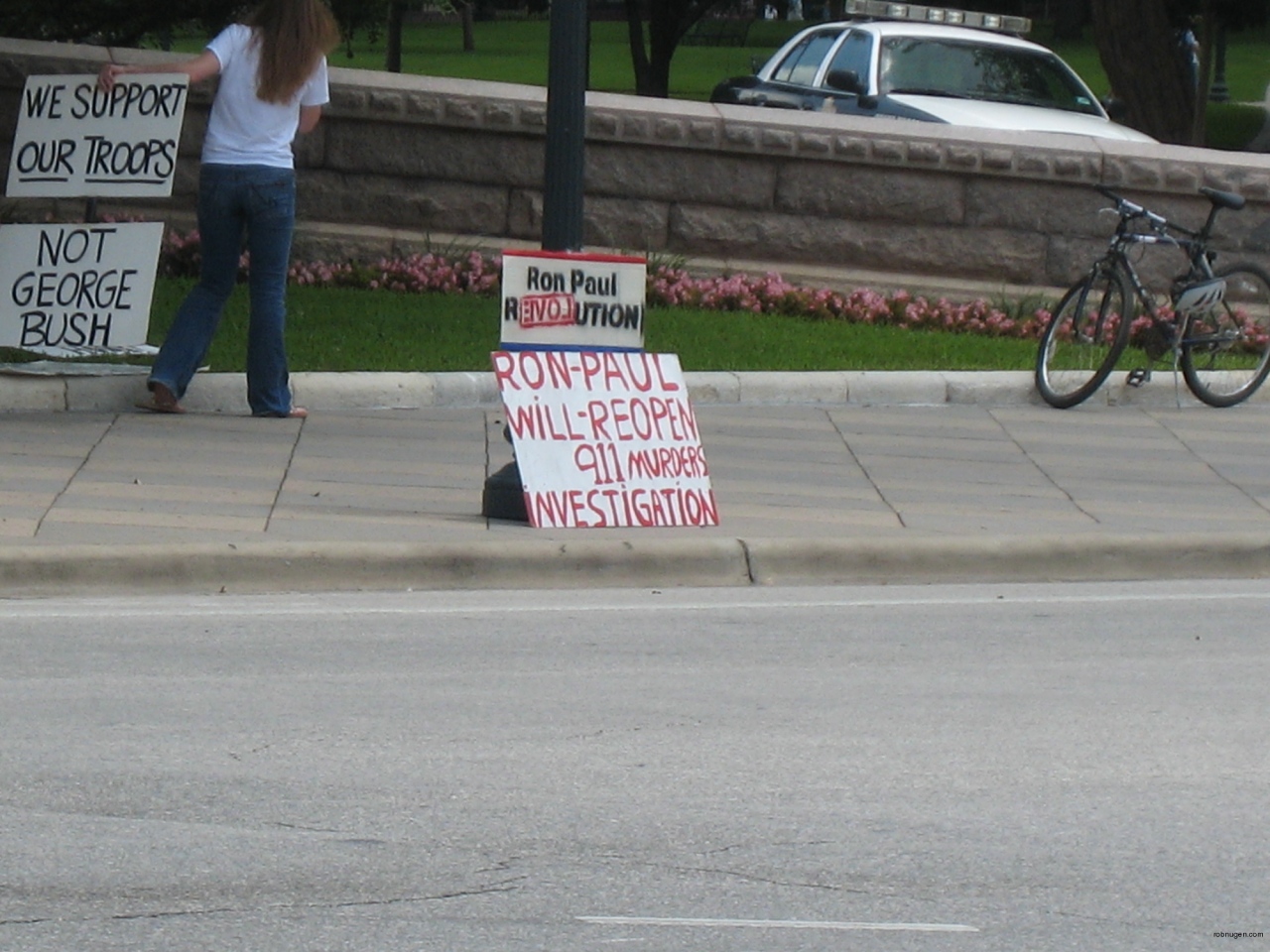 protestors in front of Texas Capitol - 3