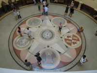Ami and Francois floor of Texas Capitol - 1