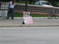 protestors in front of Texas Capitol - 3