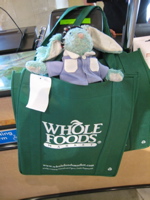 Francois in Whole Foods bag