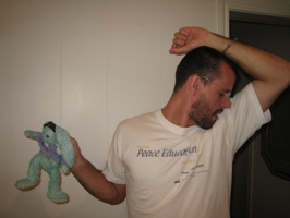 Francois and Rob smelling arm pits
