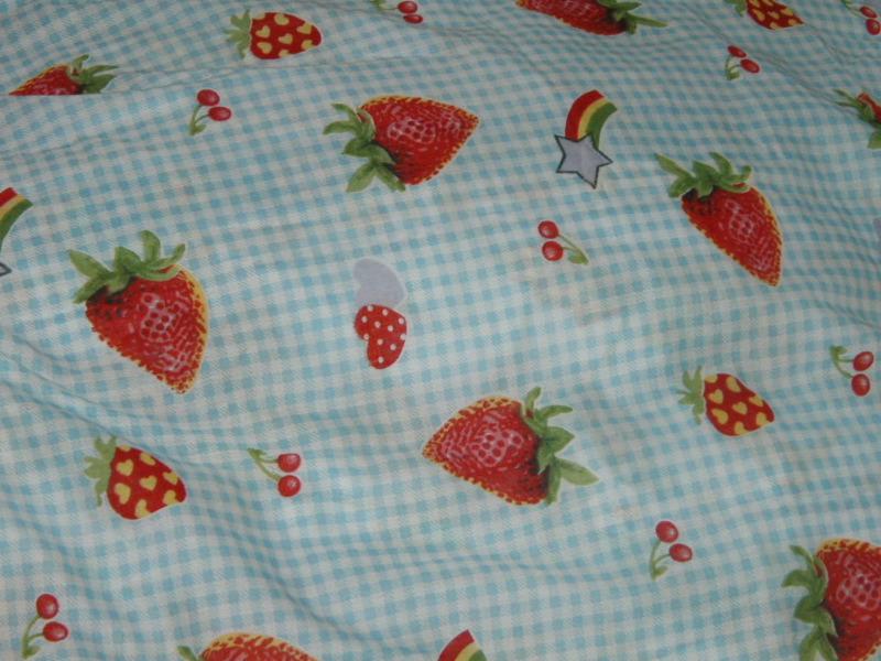 closeup of futon cover