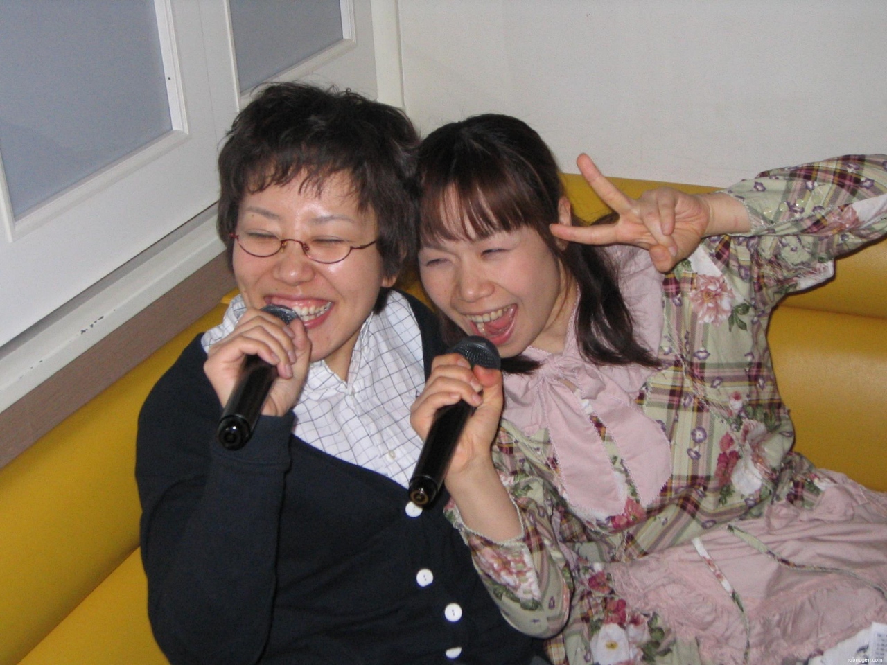 Yuko and Tomoko at Karaoke