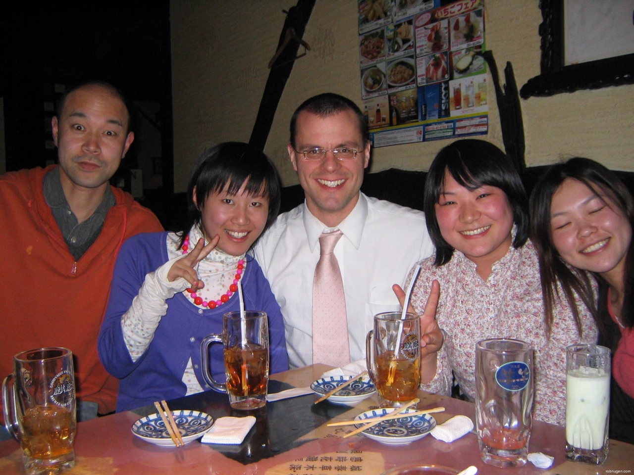 Yutaka, Emi, me, Takako, Midori