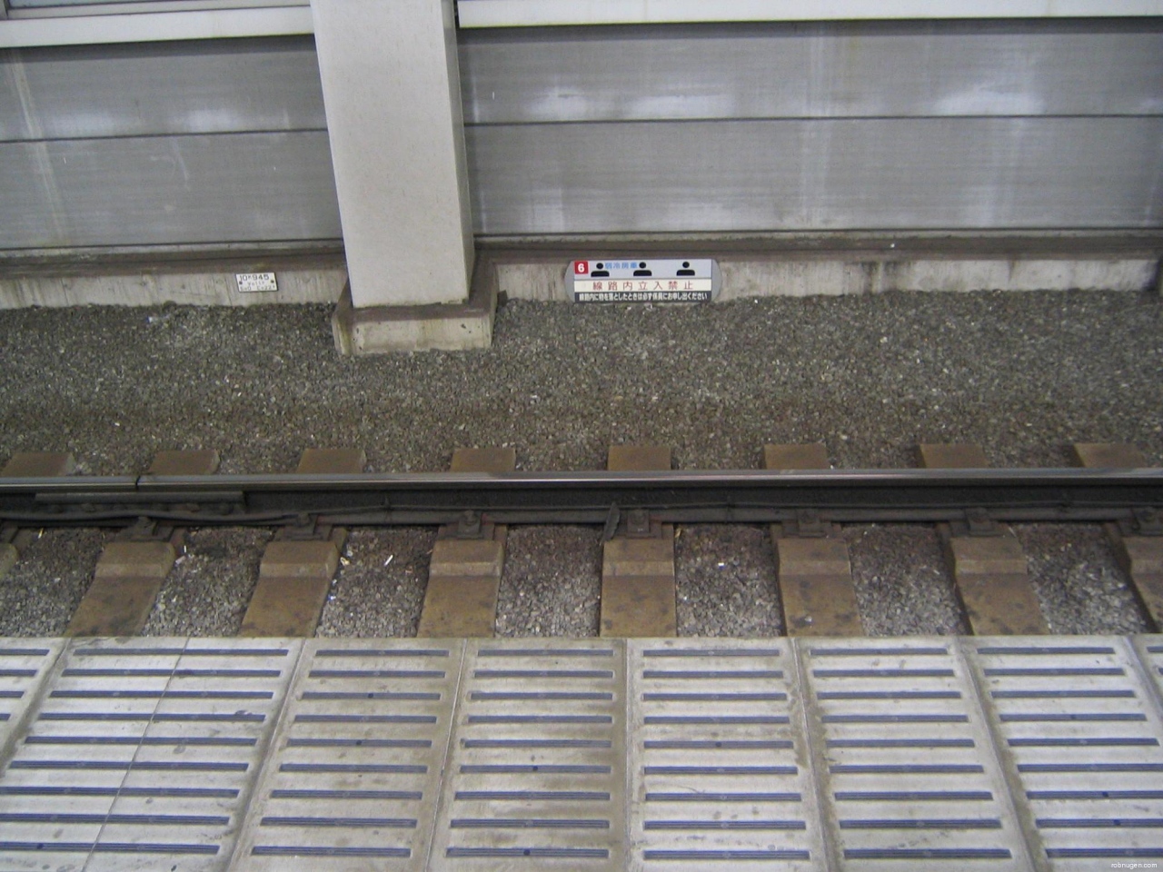 feather on the tracks at Musashi Kosugi station