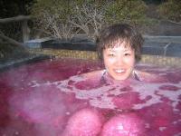 Yuuko in wine bath