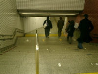 looking down, pre escalator