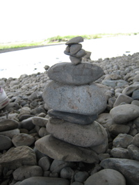 stacking rocks - 2