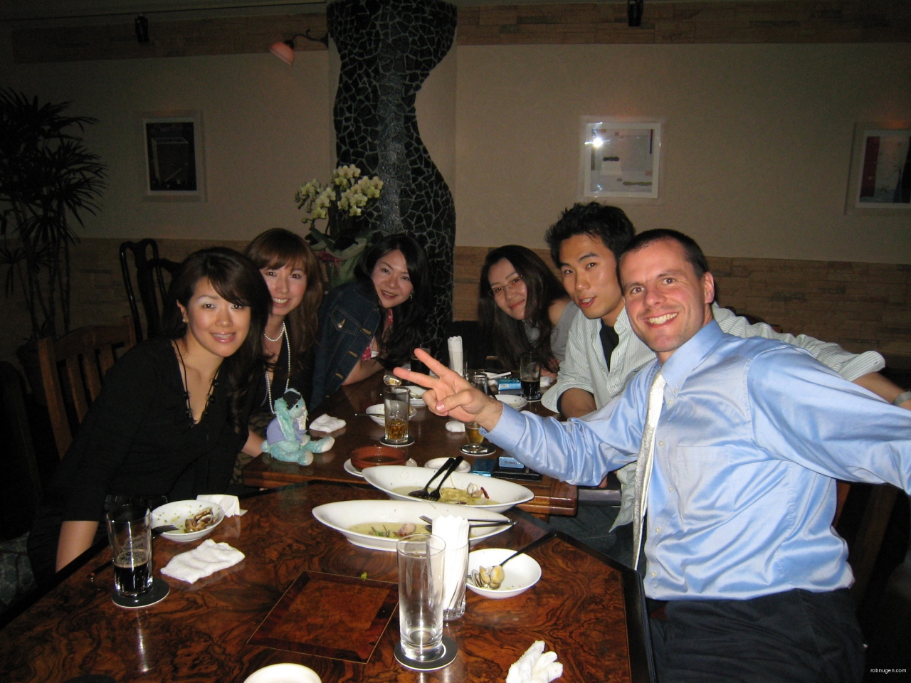 Francois, Ayako, Miho, Kumi, Mariko, Juno, Rob