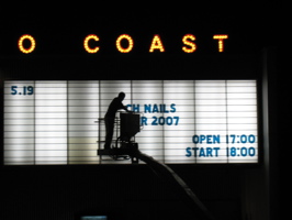 taking down NIN marquee - 4