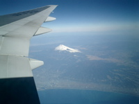 Mt Fuji from airplane