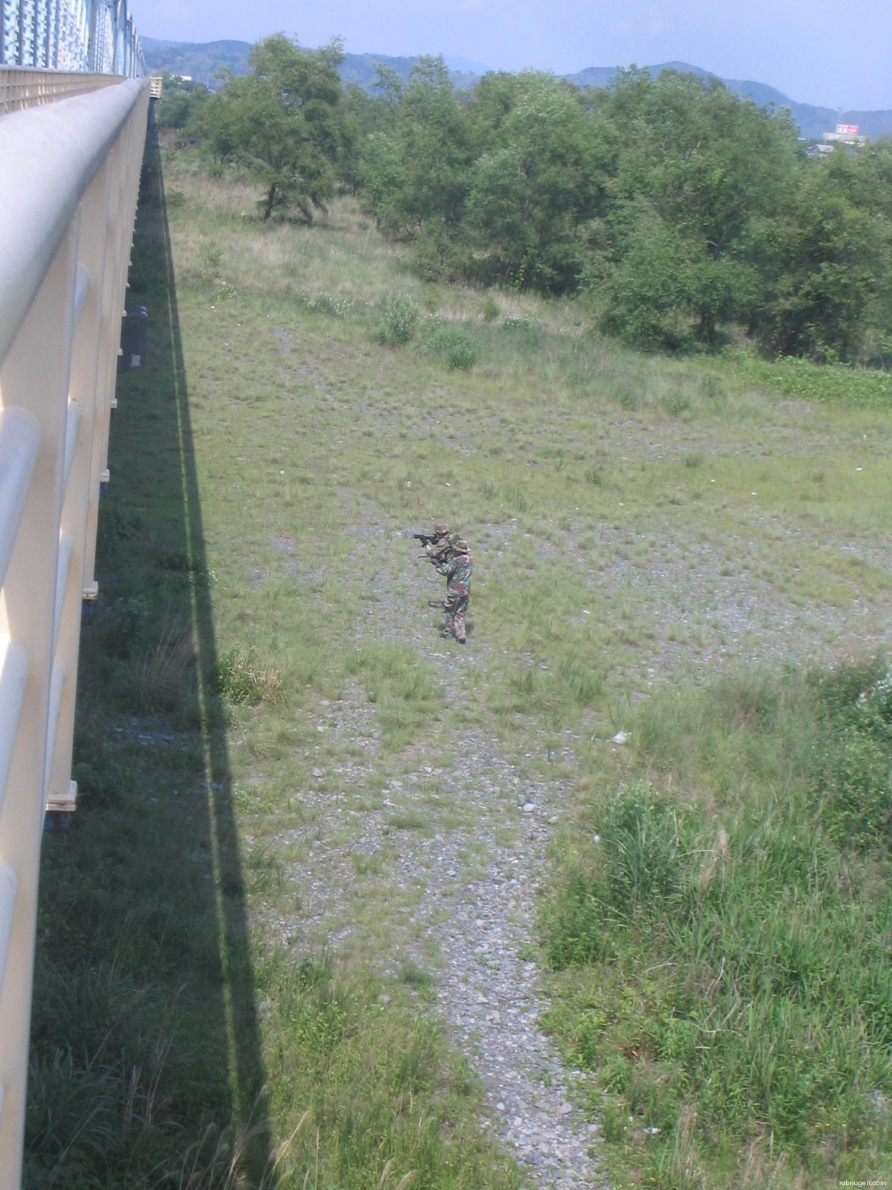 toy soldiers under bridge - 1