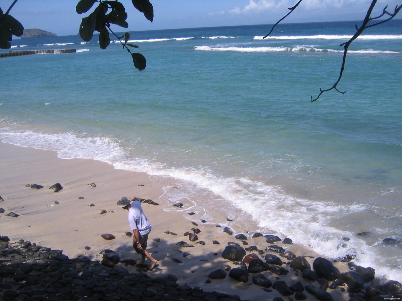 Rob leaving beautiful Bali coast