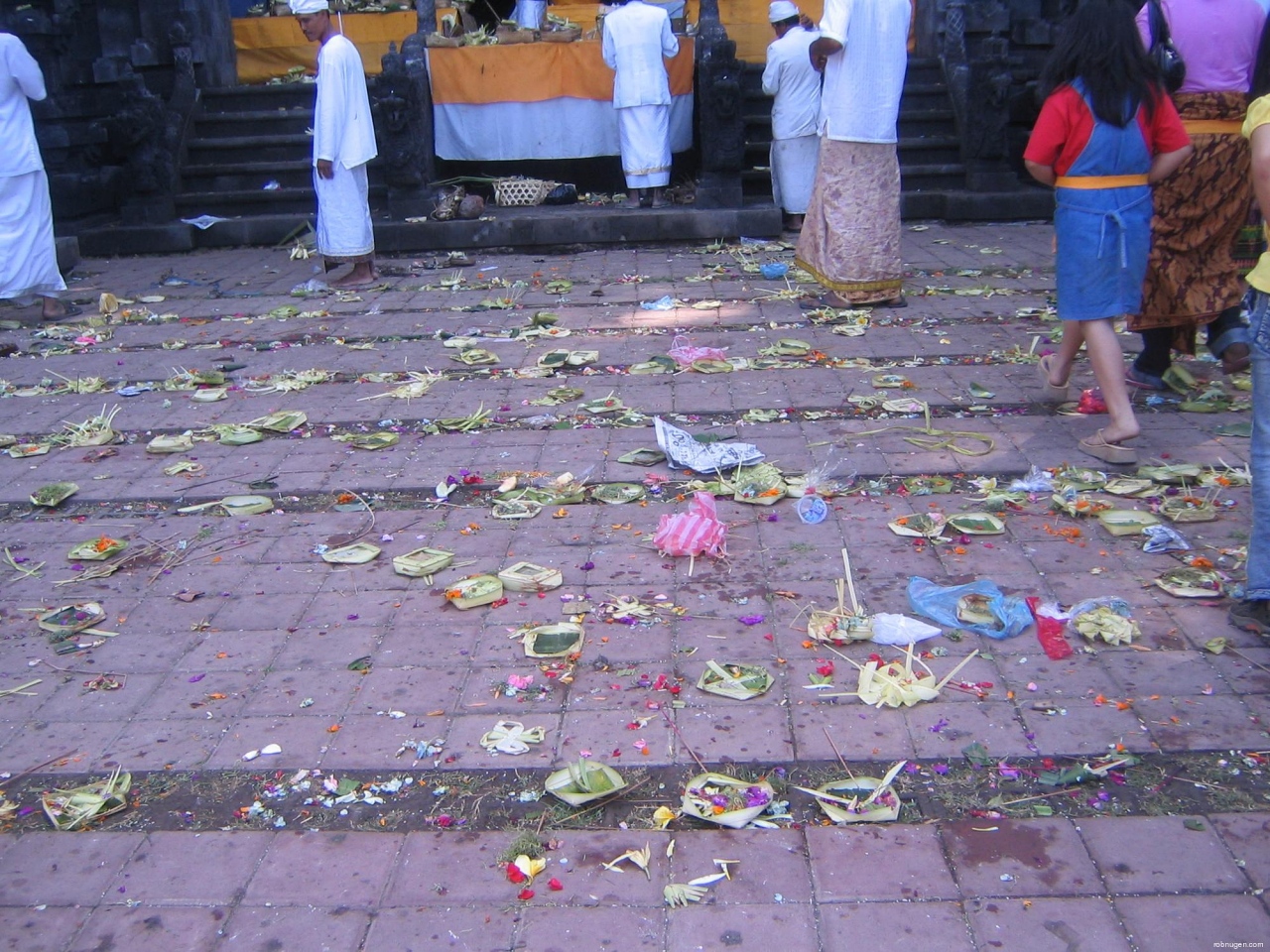 goa lawah ceremony rubbish