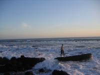 lot of waves at Tanah Lot - 15